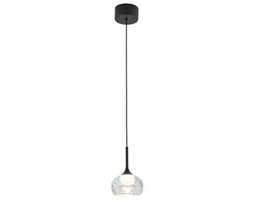 Подвес 1*G9 7241/S mat.black clear черный/прозрачный ZARA Newport