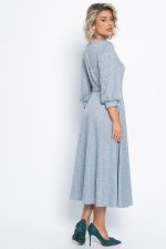 Платье трикотажное Ирина НЬЮ (голубой меланж) П15027-9М LT Collection