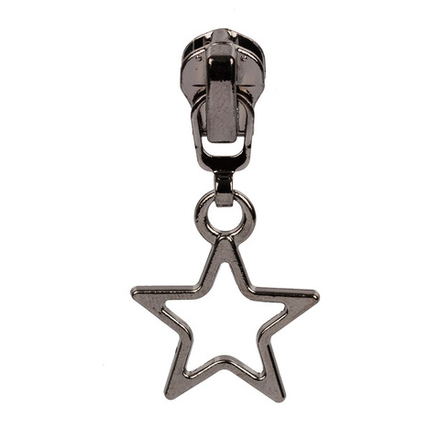 "Gamma" замок к молнии   металл  т. 3   замок-автомат, цв.черный никель