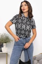 Поло Тренди (черное/узор) Б14093-10М LT Collection