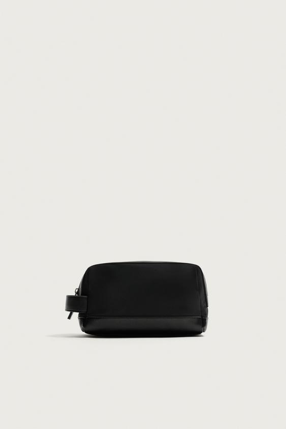 ZARA КОМБИНИРОВАННАЯ НЕЙЛОНОВАЯ КОСМЕТИЧКА, ЧЕРНЫЙ