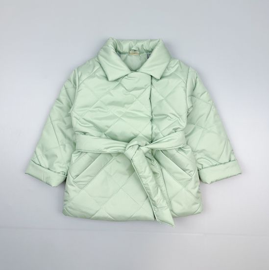 Куртка-пальто для девочки, Фисташка
