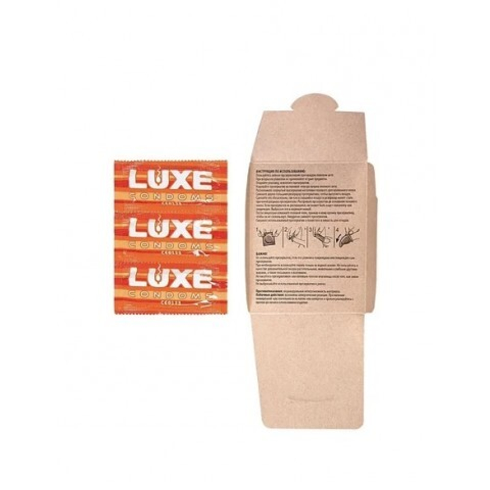 Презервативы Luxe ТРОПИЧЕСКИЙ ШТОРМ (тропические фрукты), гладкий, 3 шт.