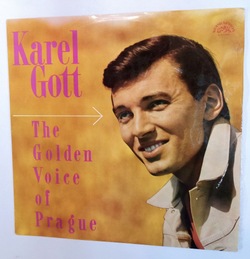 Винтажная виниловая пластинка LP Karel Gott Карел Готт The Golden Voice Of Prague (Чехословакия 1968)
