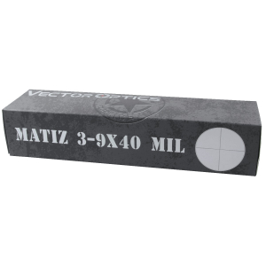 Прицел Vector Optics MATIZ 3-9x40, сетка MILDOT 1 SFP (SCOM-32)