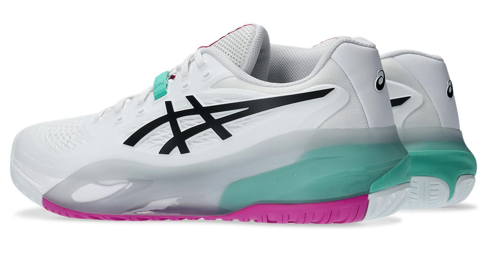 Мужские теннисные кроссовки Asics Gel-Resolution X - white/aurora green