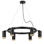 LR01637640 Люстра RULLO 6х50W GU10 ЧЕРНЫЙ (571016+214437-6+203440-6)