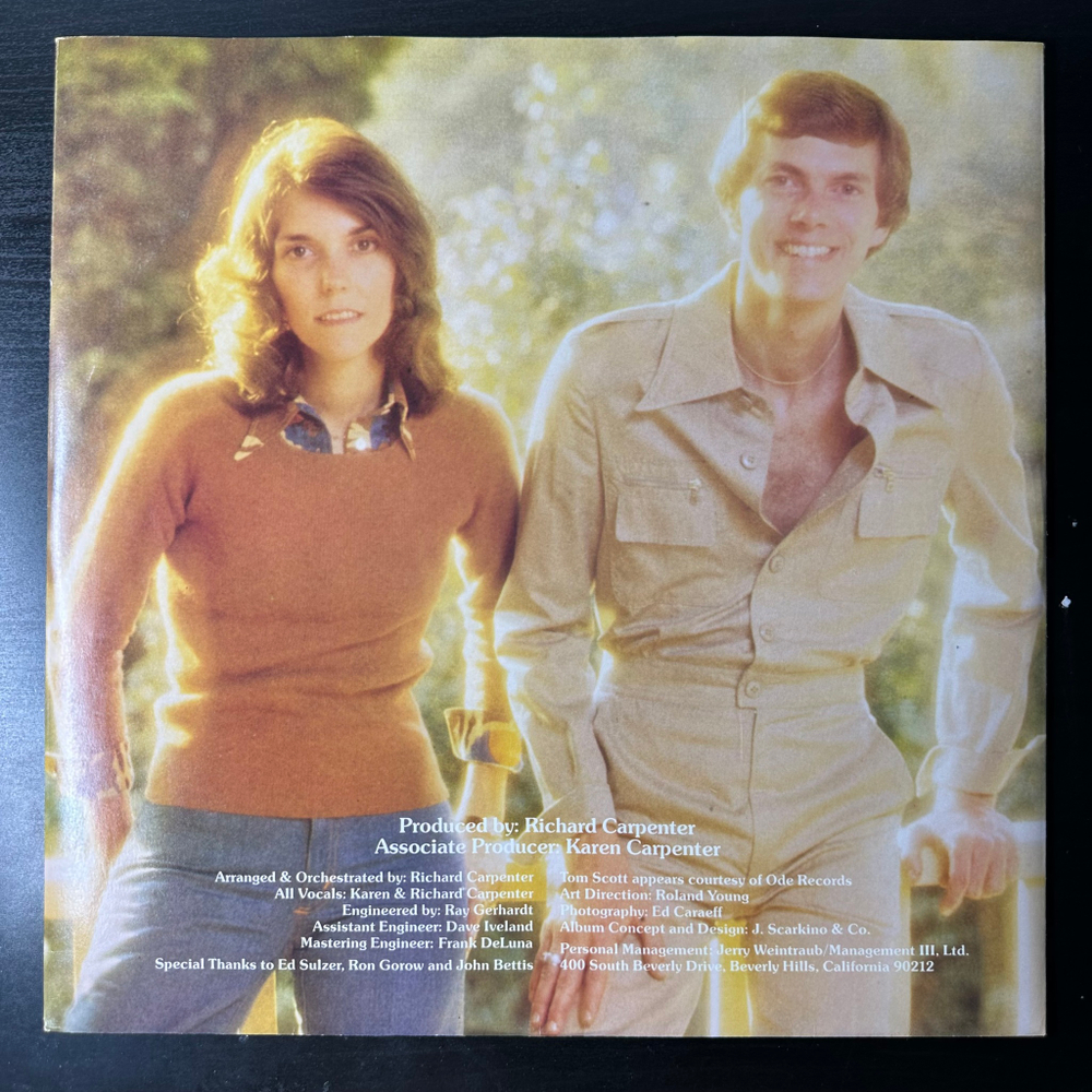 Carpenters ‎– A Kind Of Hush (Англия 1976г.)