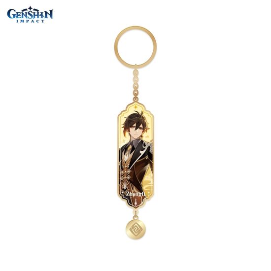 Брелок металический Character Banner Art Metal & Resin Keychain Vago Mundo Zhongli 6974096534180