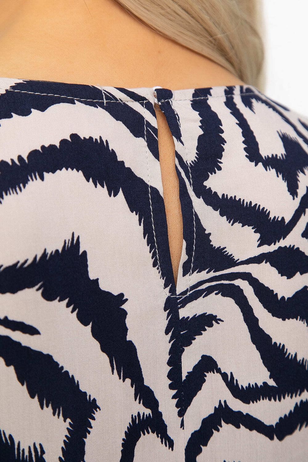 Блуза Кармен (синяя) Б13725-30М LT Collection (Акция)