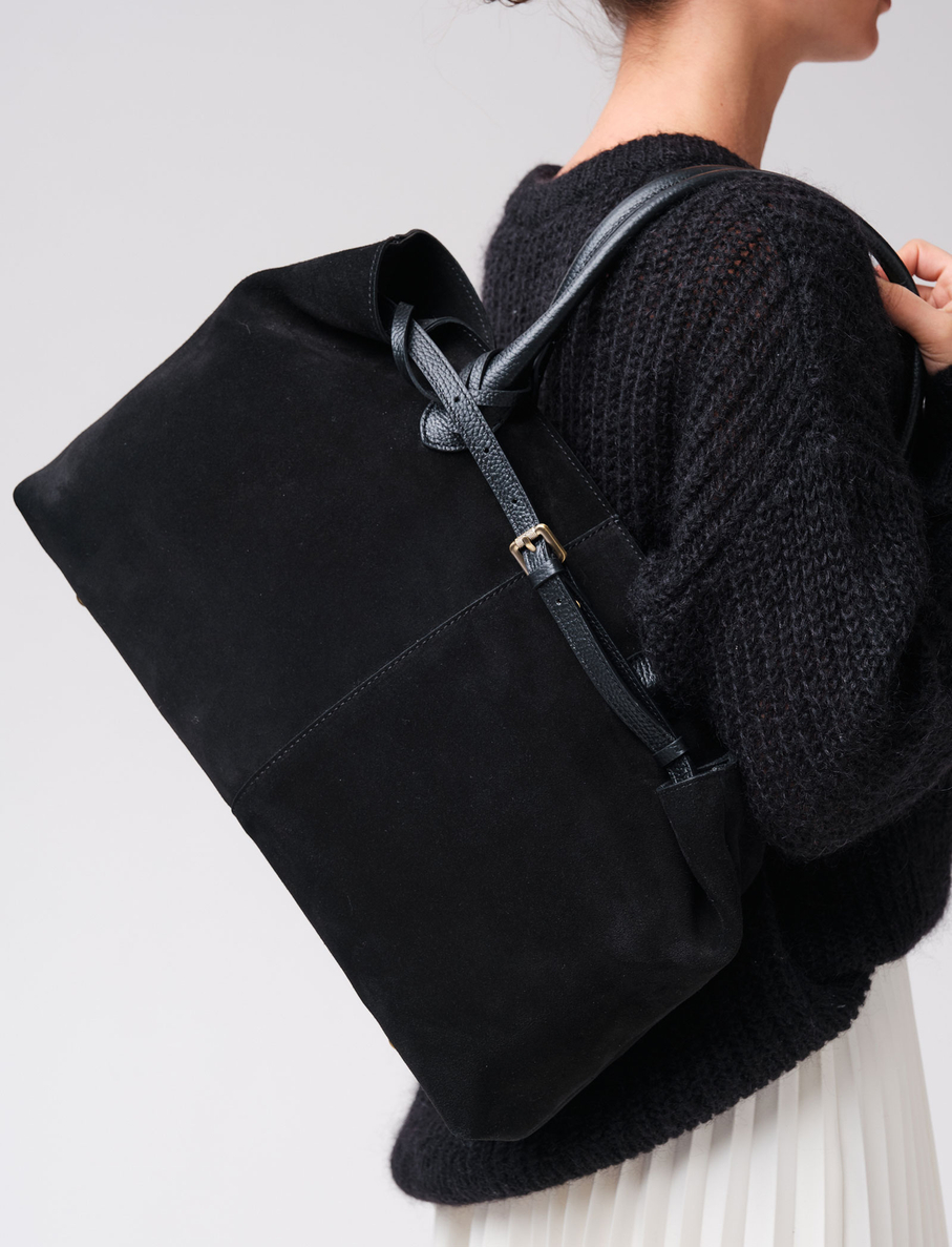 Замшевая сумка Daniela DBR 31375 черный