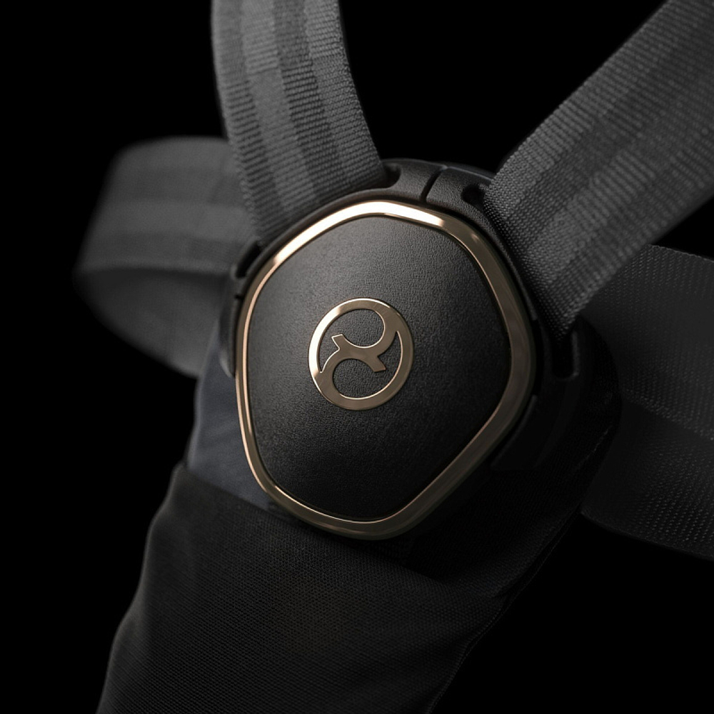 Коляска Cybex Coya Rosegold Frame Cloud G i-Size Magic Black 2 в 1 Sepia Black с дождевиком и бампером