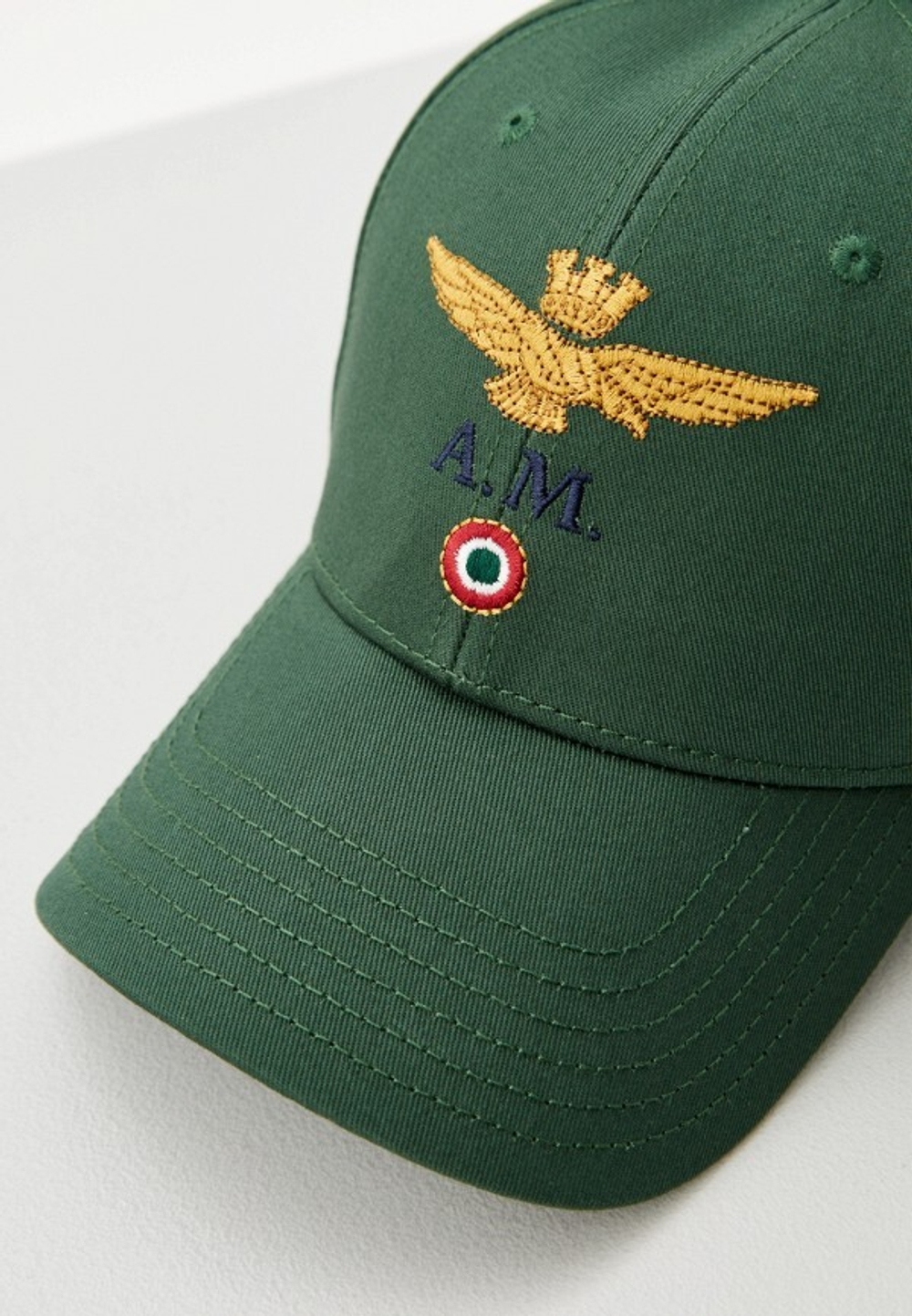 Кепка AERONAUTICA 1100 зеленый лого орел база