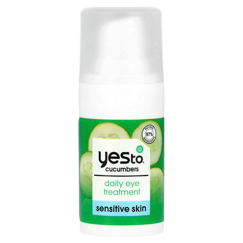 Yes To, огурцы, ежедневное средство для ухода за глазами, для чувствительной кожи, 15 мл (0,5 жидк. унции)