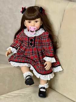 Кукла Реборн мягконабивная 60см в пакете (FA-008)