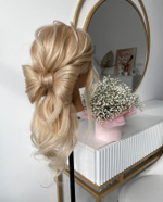 Голова манекен Серсея для причесок натуральные волосы со штативом купить