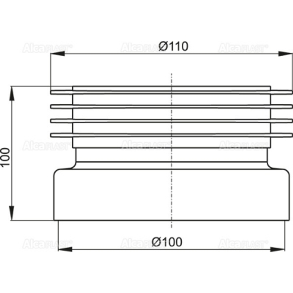 A99 Манжета для унитаза прямая