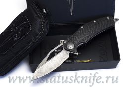 Нож Marfione Custom Matrix Apocalyptic Stonewash M390 CFфотография - 10