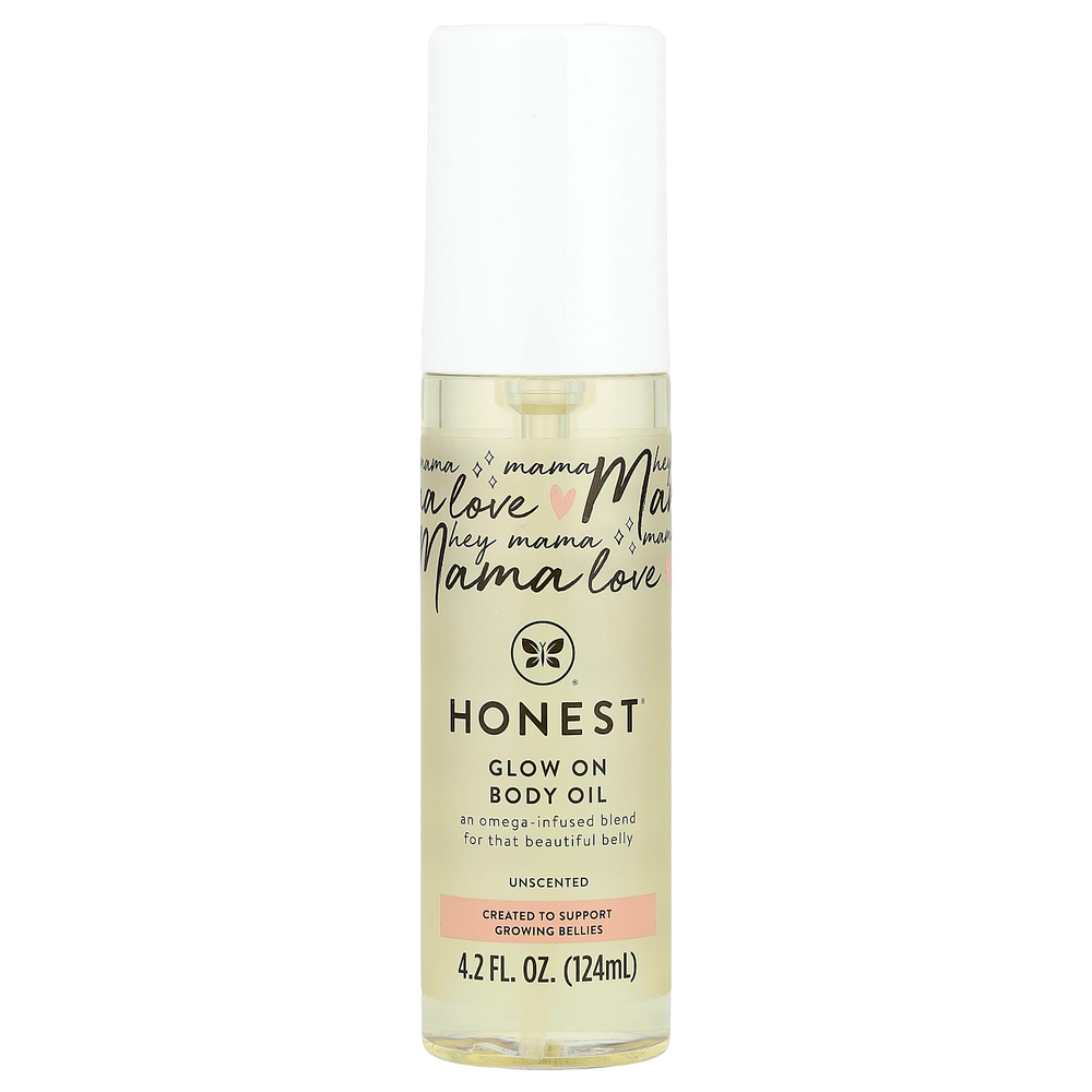 The Honest Company, Масло для тела с эффектом сияния, без запаха, 124 мл (4,2 жидк. Унции)