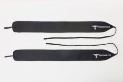 Кистевые бинты Totemic Clo неэластичные шнурковые, 8*70см, черные