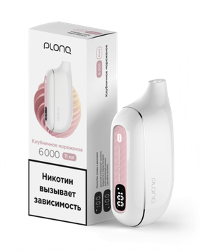 Купить Одноразовый Pod Plonq Plus Max - Клубничное Мороженое (6000 затяжек)