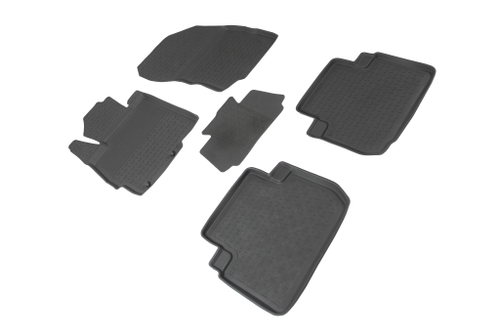 Резиновые коврики с высоким бортом для Mitsubishi Eclipse Cross 2017-н.в. Seintex.89608