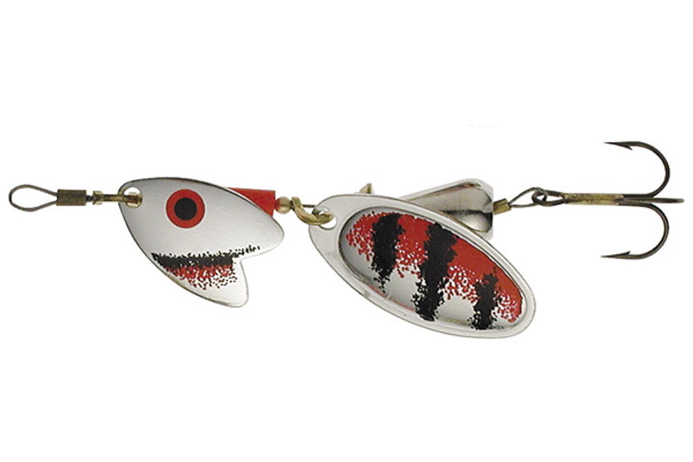 Блесна вращающаяся Mepps TANDEM TROUT, 1, Black/SILVER/Red (блистер)