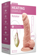 Телесный ротатор-реалистик Charles - 17,5 см. (Цвет: телесный)