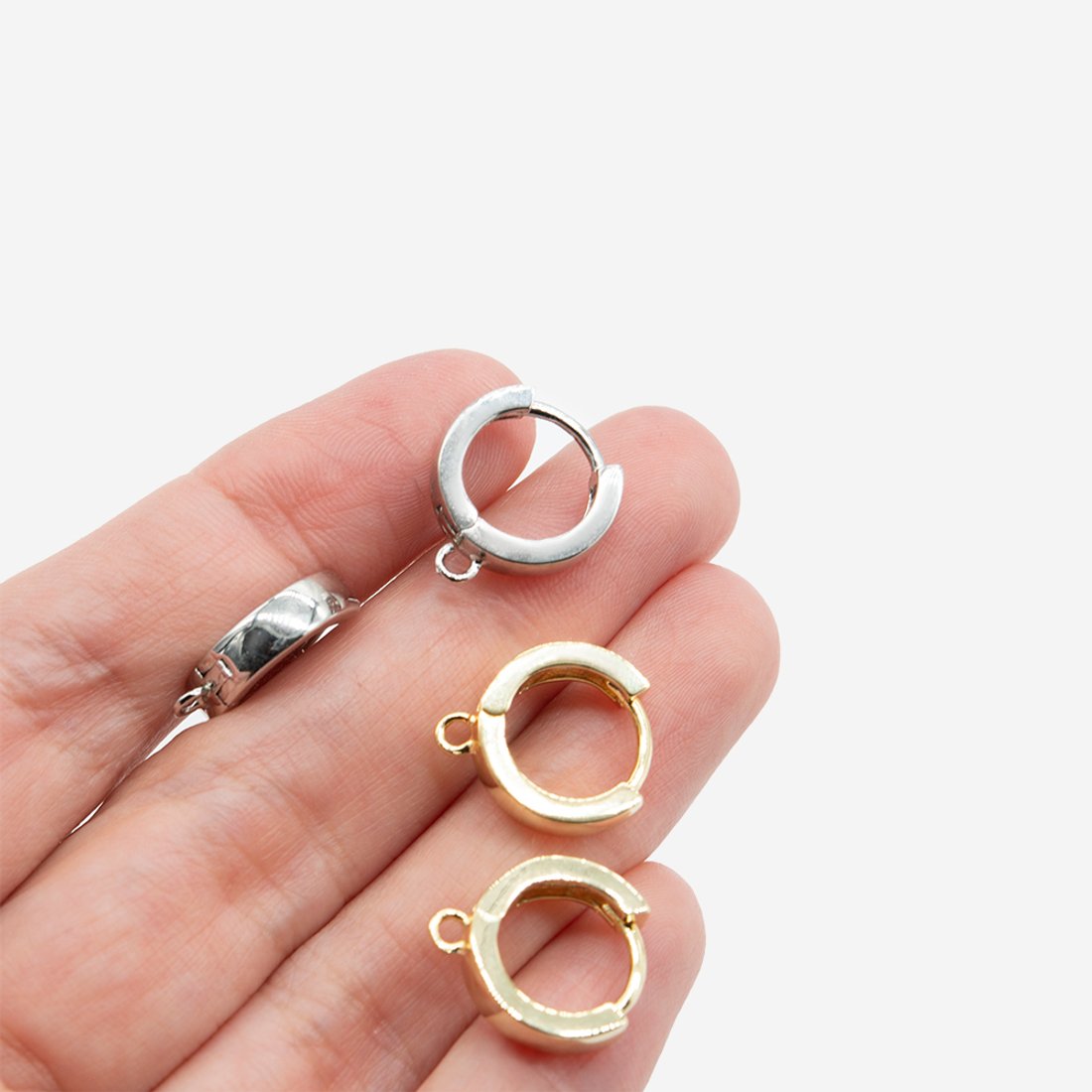 Швензы-кольца "Base" 15*5мм, позолота