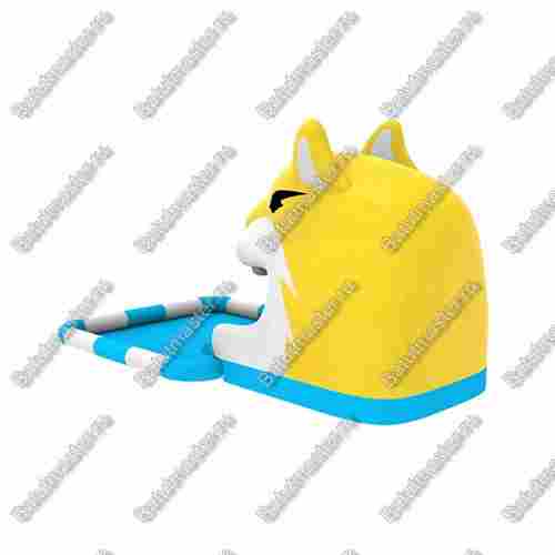 Надувная прямая водная горка с бассейном «Бельчонок», 8*4*4,5 м