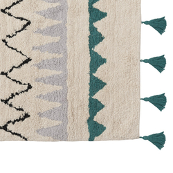 Ковер из хлопка с контрастным этническим орнаментом из коллекции ethnic, 120x180 см