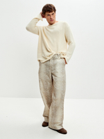 Брюки со змеиным принтом UNI