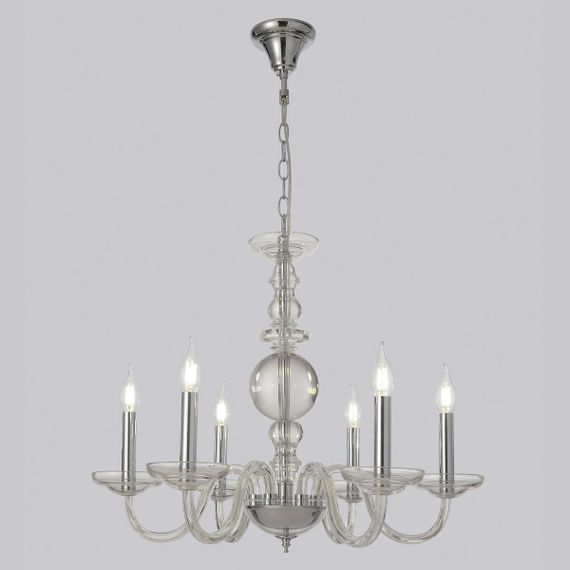 Подвесная люстра Crystal Lux ARABESQUE SP6 CHROME