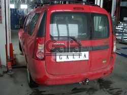 Фаркоп оцинкованный Galia D037A для Lada Largus 2012-, Dacia Logan универсал 2007-2013(паспорт и сертификат в комплекте)(без электрики)
