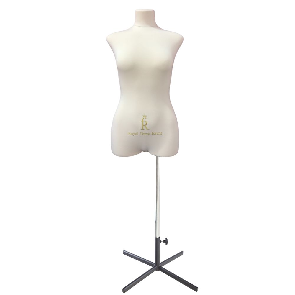 Манекен портновский Кристина, тип фигуры Прямоугольник, комплект Премиум, размер 44, цвет бежевый