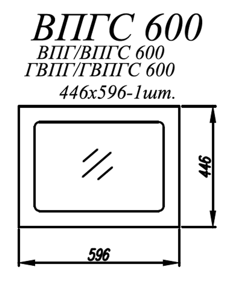 Фасад Лофт Дуб цикорий м ВПГС 600 NEW