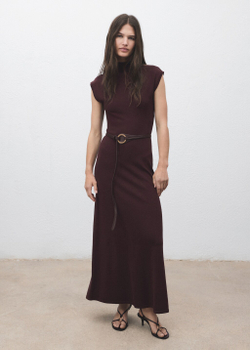 Трикотажное платье с воротником perkins