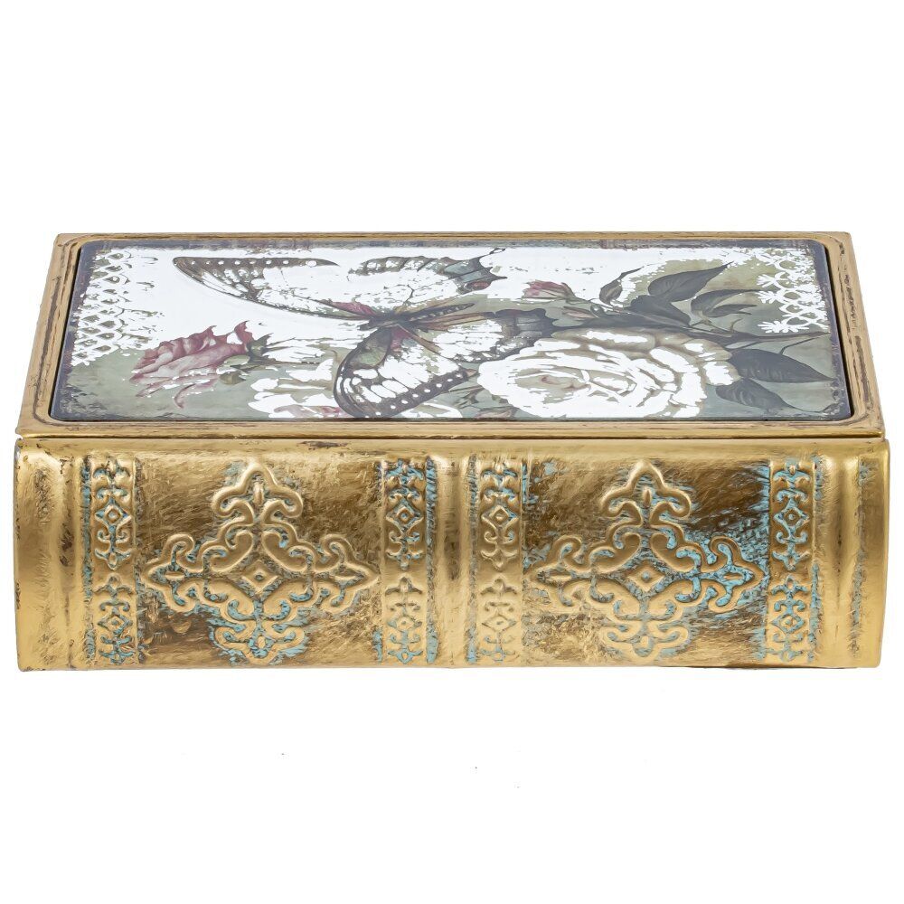 GAEM Шкатулка-книга с зеркальным элементом, L12 W5 H17 см