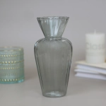 Ваза стеклянная «Стефани» 6*16см зеленая