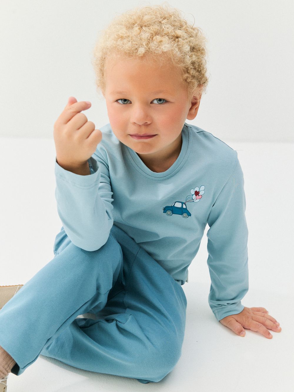 Лонгслив "Аква" с принтом