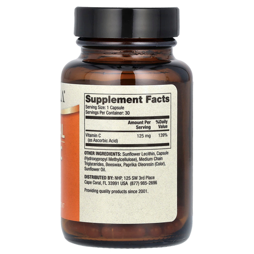 Dr. Mercola, липосомальный витамин C для детей, 30 капсул (125 мг в 1 капсуле)