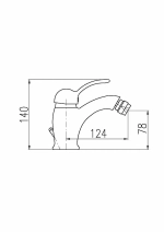 Смеситель для биде Rav-Slezak LABE L545.5KCMAT