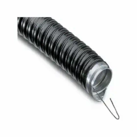 Металлорукав в ПВХ-изоляции РЗ-Ц-П 20 черный без протяжки  (50м/уп)  zeta44205 ( D.скобы 21-22мм)