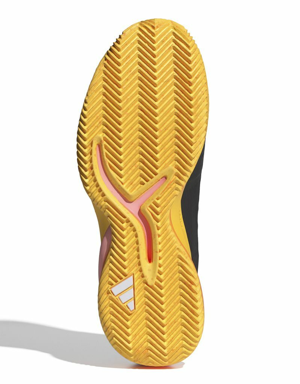 Мужские кроссовки теннисные Adidas Adizero Cybersonic M Clay - black/orange/pink