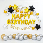 Набор шаров-букв (16''/41 см) Мини-Надпись "Happy Birthday", Золото