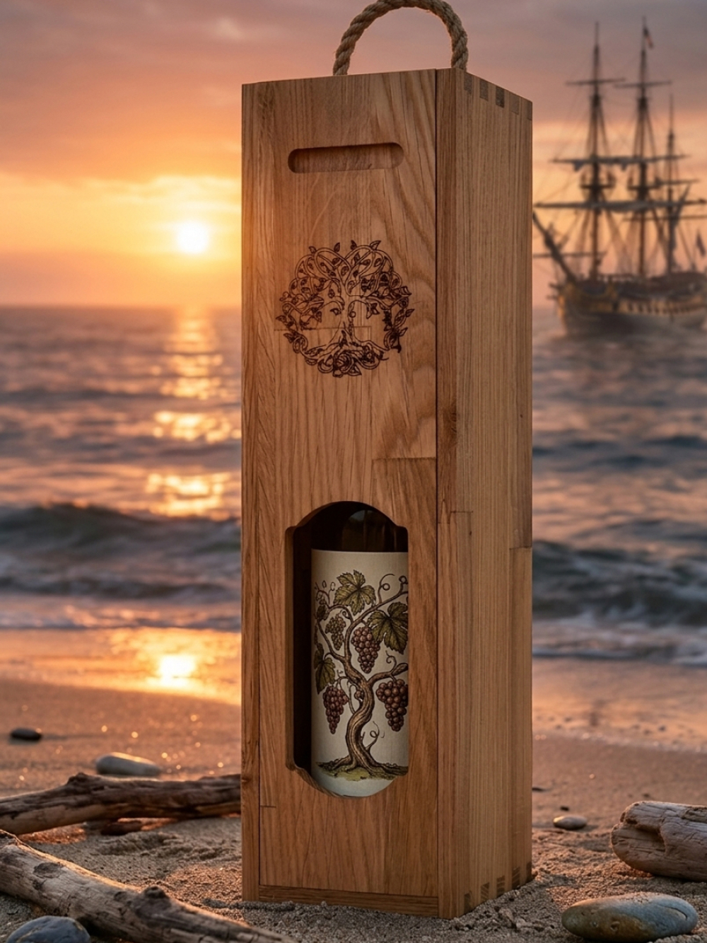 Dipriz Подарочная коробка для вина из массива дуба