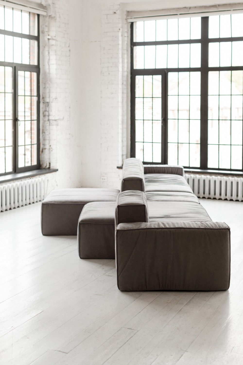 Диван Рислинг 5 модулей (Графит, Велюр)