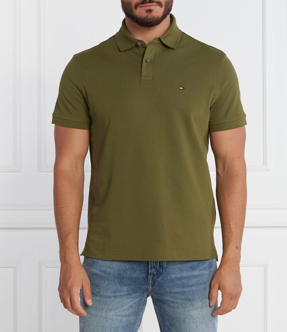 Поло 1985 Tommy Hilfiger - оливковый (MW0MW17770)