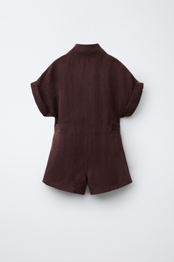 ZARA КОРОТКИЙ КОМБИНЕЗОН, БОРДОВЫЙ
