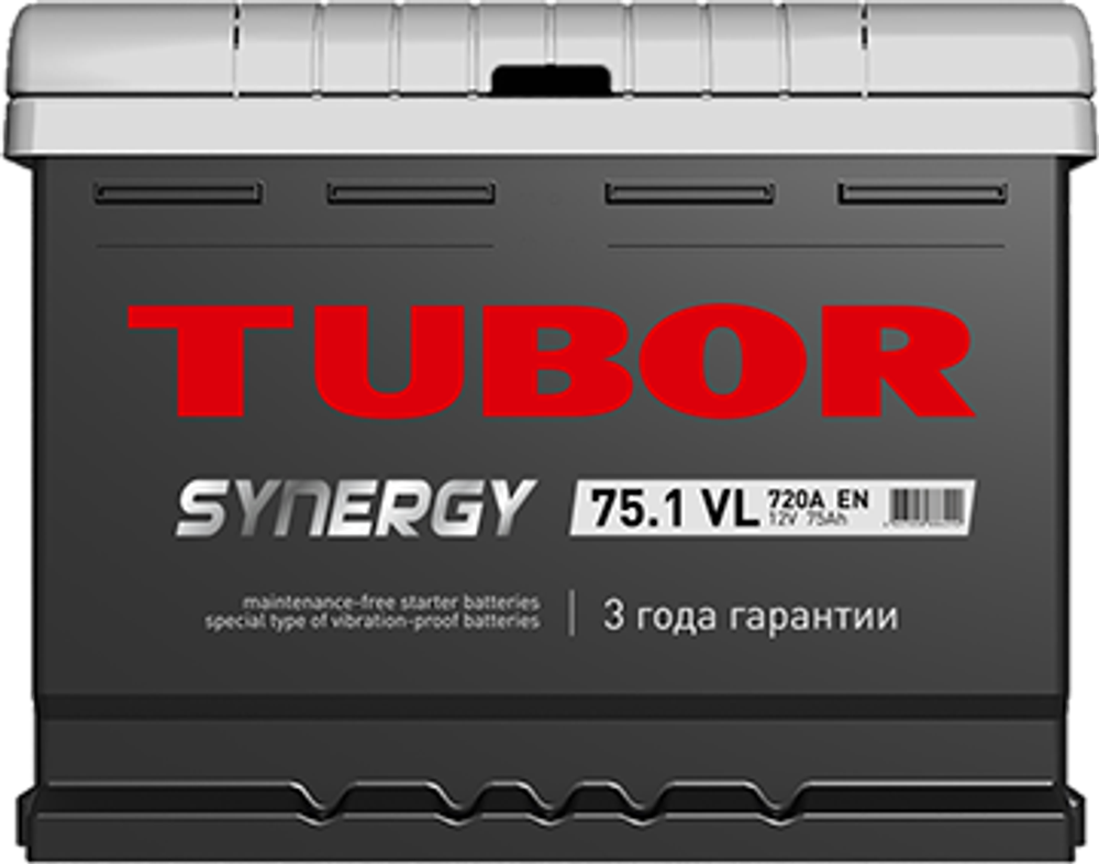 TUBOR Synergy  6СТ-75 аккумулятор